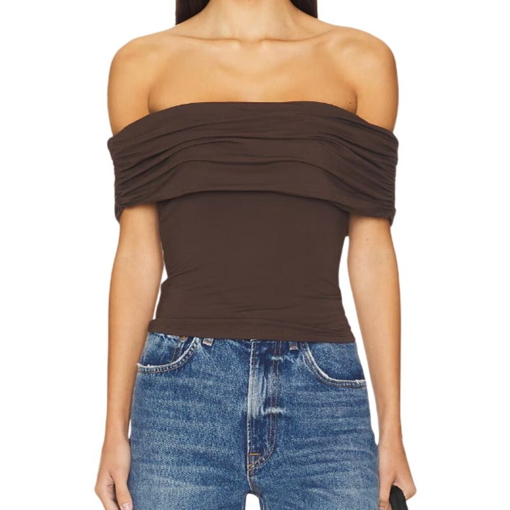 House of Harlow 1960 x REVOLVE Whittney Top in Espresso Brown, Size S